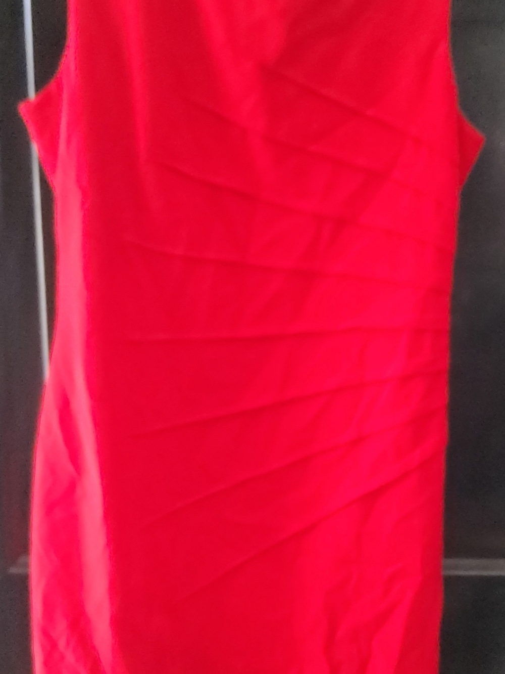 Calvin Klein Bright Red Sleeveless Dress Sz 10